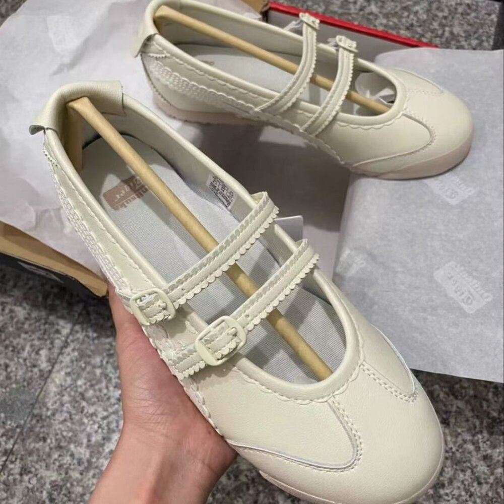Patou x Onitsuka Tiger MEXICO 66 BALLERINA Mary Jane Shoes - Picture 3 of 6